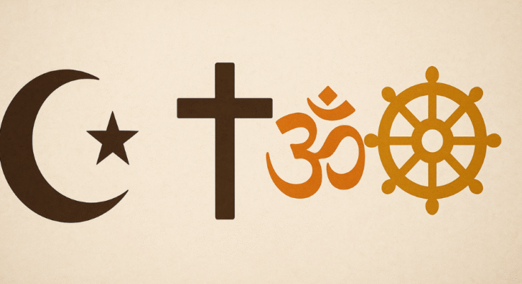 Major World Religions – Origins and core beliefs of Islam, Christianity, Hinduism, Buddhism