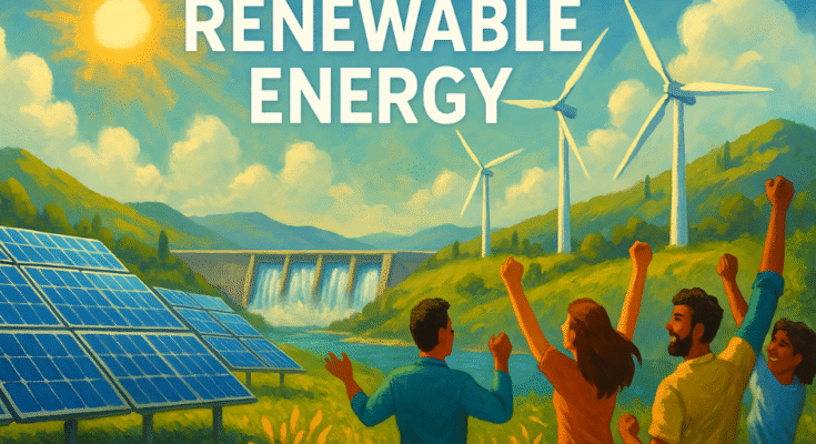 Renewable energy: the Transformation, Solar, Wind, and Hydro Steer free of fossil fuels.