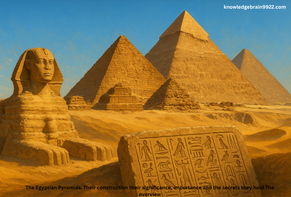 The Egyptian Pyramids: Their construction their significance, importance and the secrets they hold The overview